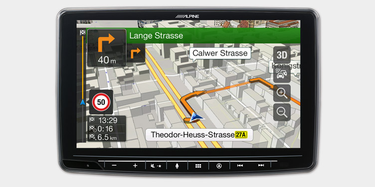Built-in Navigation with TomTom Maps